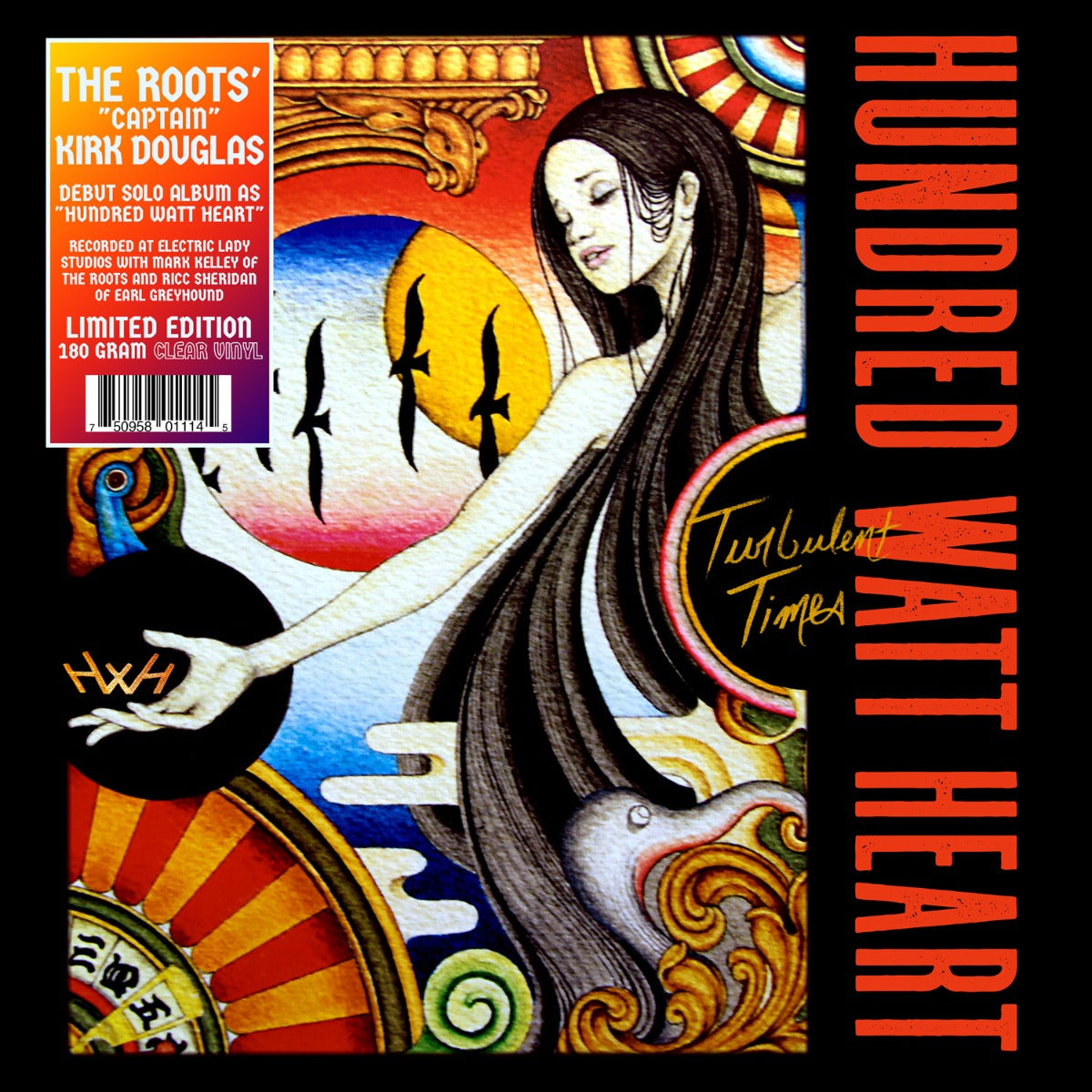 Hundred Watt Heart | Turbulent Times (Limited Edition, 180 Gram Clear Vinyl) | Vinyl
