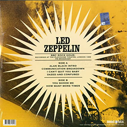Led Zeppelin | BBC Rock Hour: Recorded at the Playhouse Theatre, London 1969 [Import] | Vinyl