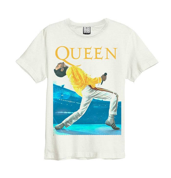 Queen | Freddie Triangle Vintage T-Shirt (White) |