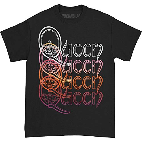 Queen | QUEEN REPEAT LOGO BLACK SS TEE LARGE | Apparel
