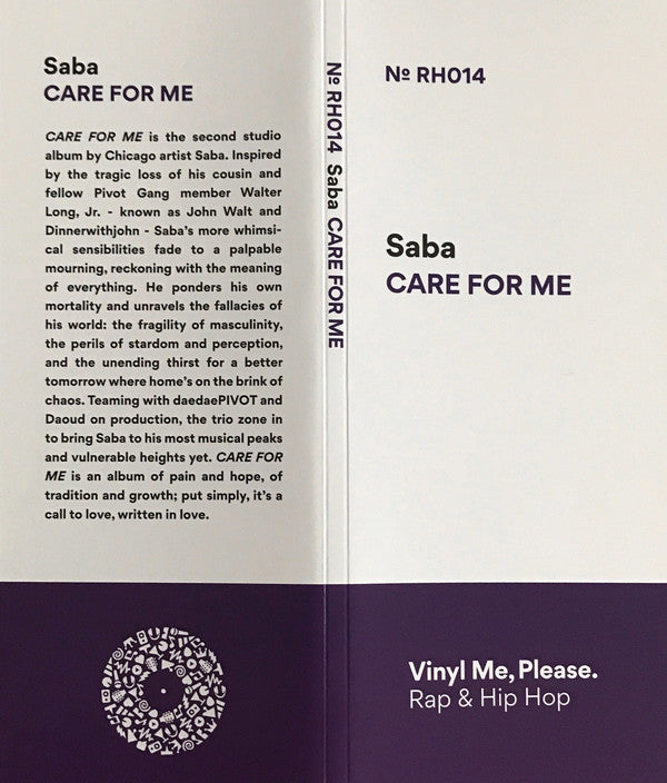 Saba | Care For Me (Vinyl Me Please Exclusive | Gray Vinyl | Used/Like New/Mint) - 0
