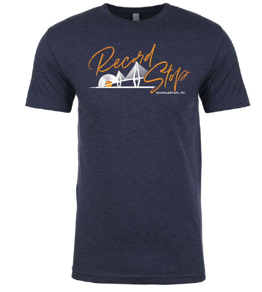 Record Stop | Record Stop Charleston Ravenel Bridge - Midnight Navy Tee |