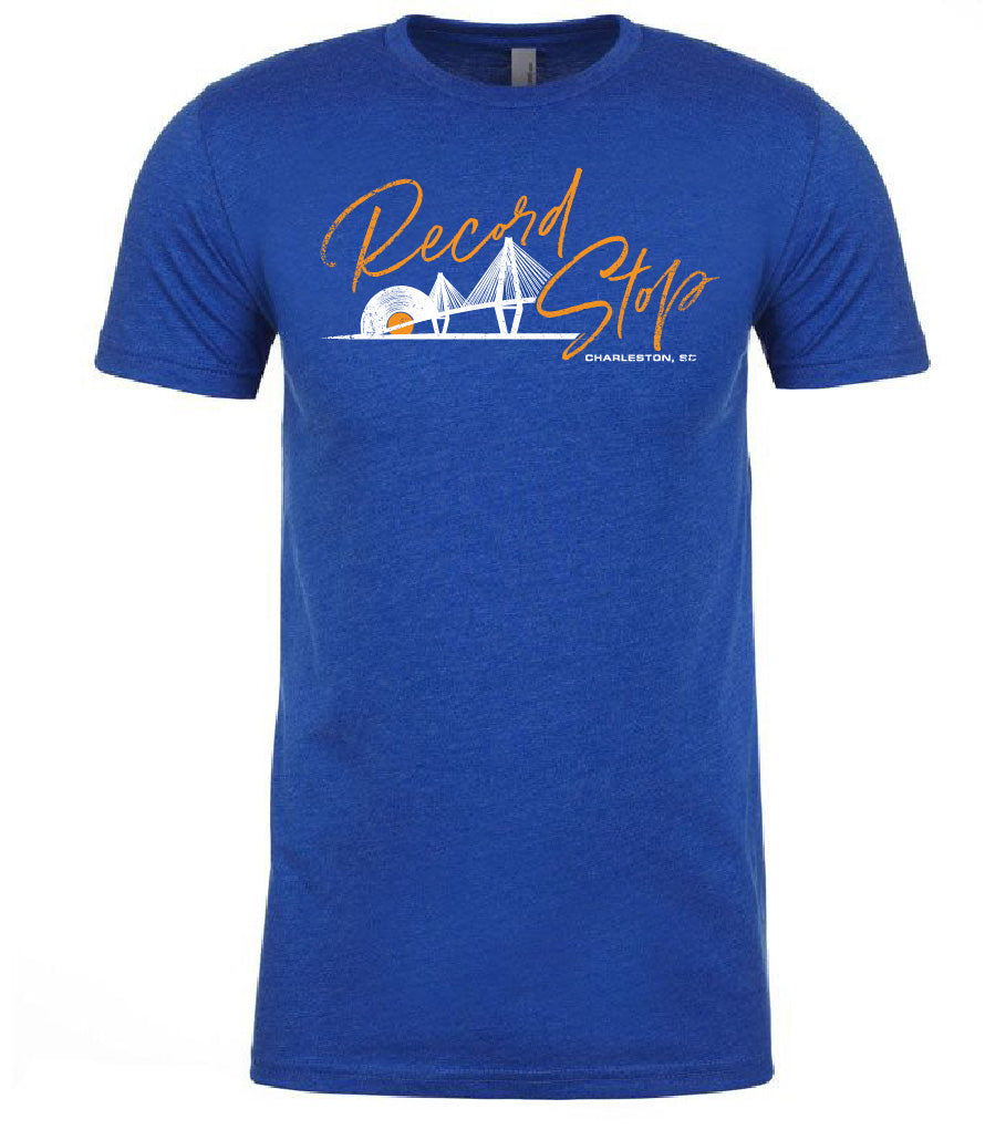 Record Stop | Record Stop Charleston Ravenel Bridge - Royal Blue Tee |