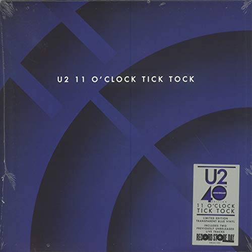 U2 | 11 O’Clock Tick Tock (40th Anniversary) [Transparent Blue 12" Single] | Vinyl