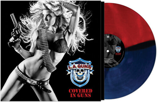 L.A. Guns | Covered In Guns (Colored Vinyl, Red & Blue, Bonus Tracks) | Vinyl