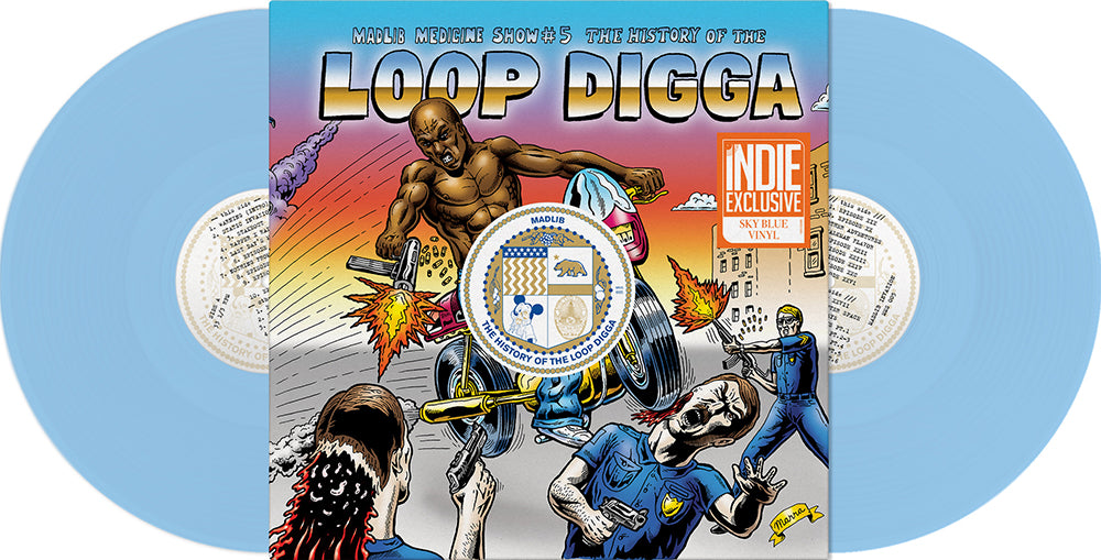 Madlib | Medicine Show No. 5 - History Of The Loop Digga: 1990-2000 (Colored Vinyl, Blue, Indie Exclusive) (2 Lp's) | Vinyl