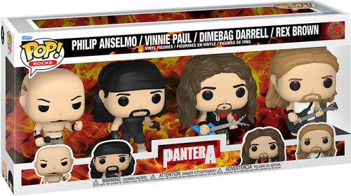 Pantera | FUNKO POP! ROCKS: Pantera - 4pk (Large Item, Vinyl Figure) | Action Figure