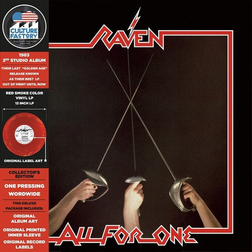 Raven | All For One (Colored Vinyl, Red & Black Smoke) | Vinyl