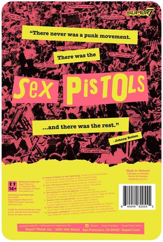 Sex Pistols | Super7 - Sex Pistols ReAction Wave 1 - Sid Vicious (Collectible, Figure, Action Figure) | Action Figure - 0