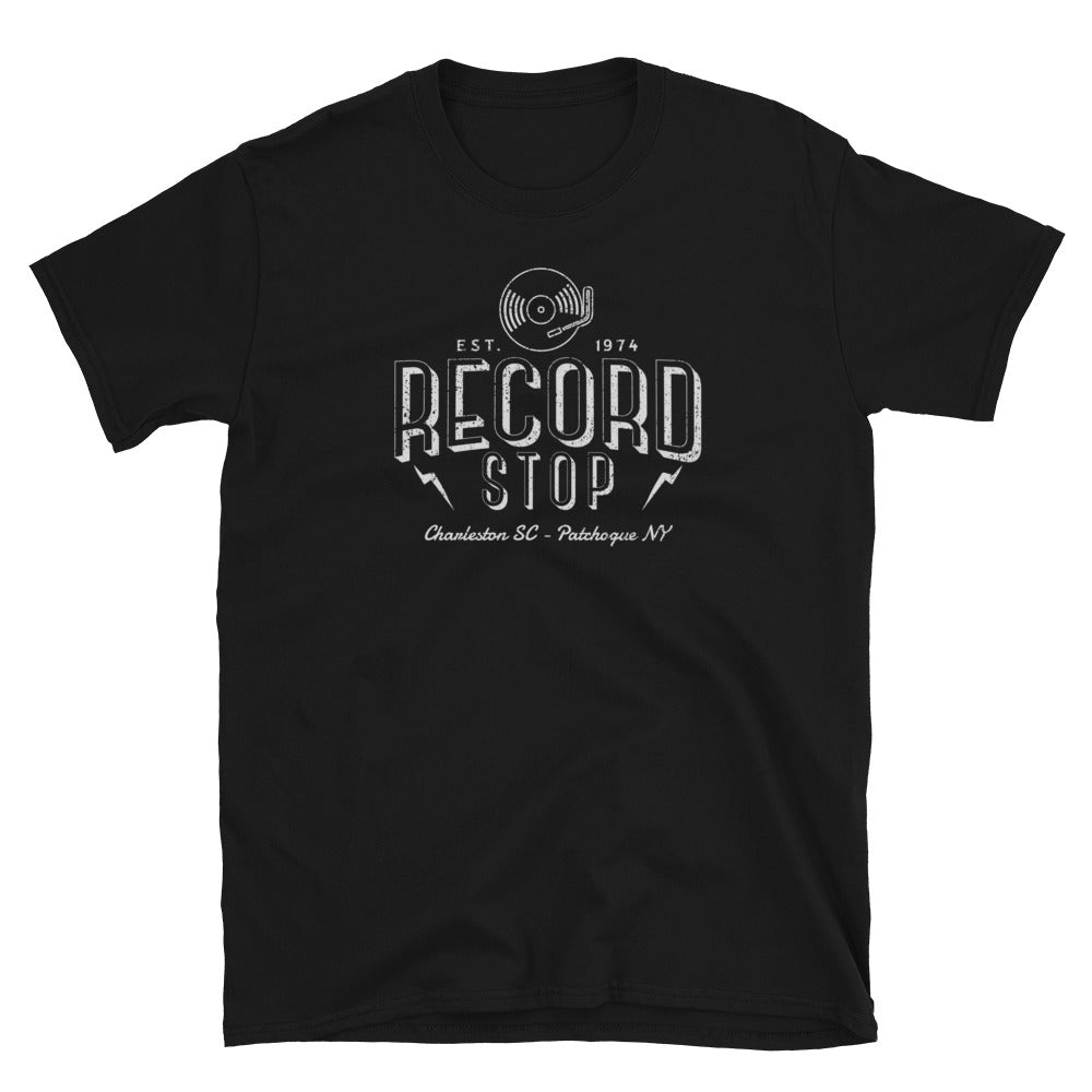 Record Stop Logo Short-Sleeve Unisex T-Shirt