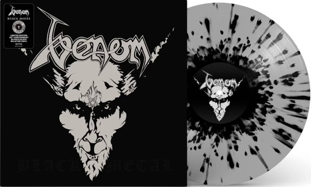 Venom | Black Metal (40th Anniversary Edition) (Limited Edition, Silver & Black Splatter Vinyl) | Vinyl