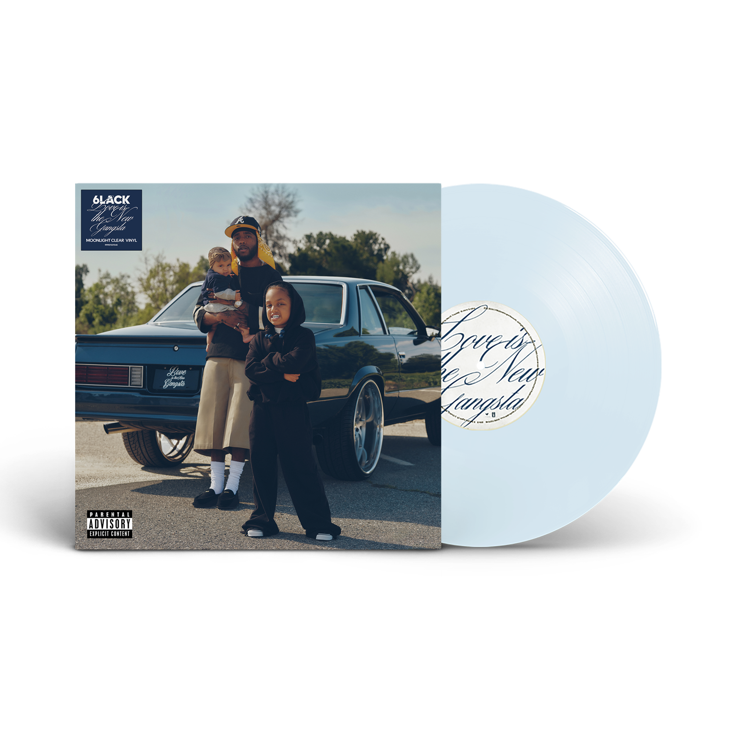 6Lack - Love Is The New Gangsta (Alternate Cover) [Moonlight Clear Vinyl] | Vinyl