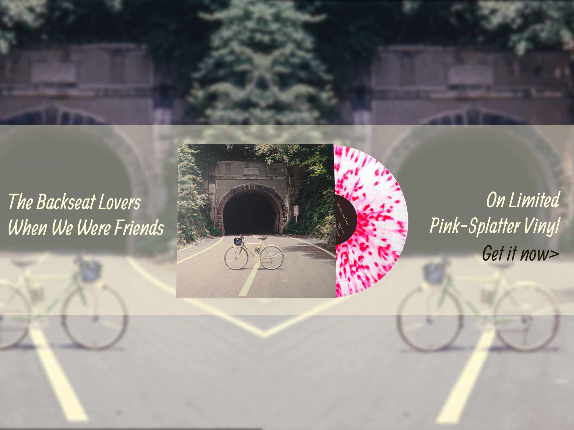 Backseat Lovers Pink Splatter Vinyl Record