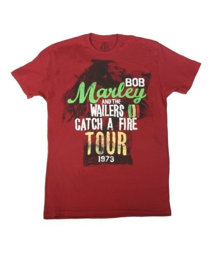 Bob Marley - Zion Rootswear Bob Marley Caf Tour Red M | Apparel
