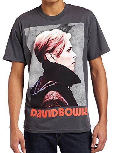 David Bowie - Men'S David Bowie Low Portrait Men'S T-Shirt, Gray, Large | Apparel
