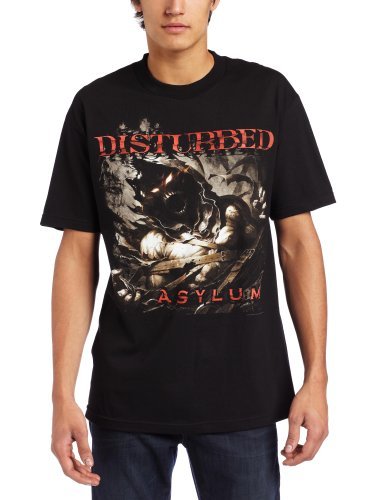 Disturbed - Men'S Disturbed Asylum Shred Men'S T-Shirt, Black, Large | Apparel