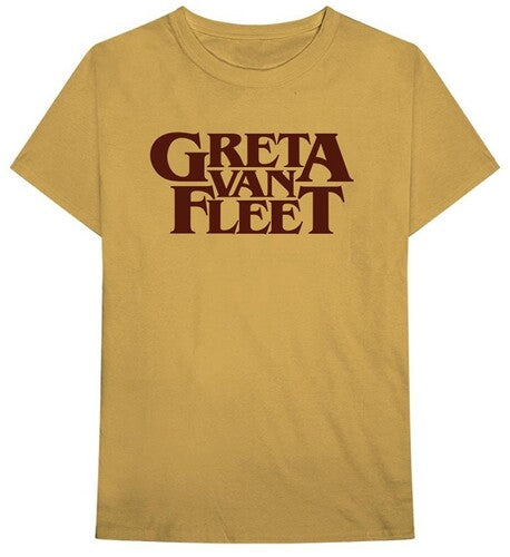 Greta Van Fleet - Logo Old Gold Unisex Short Sleeve T-shirt XL | Apparel