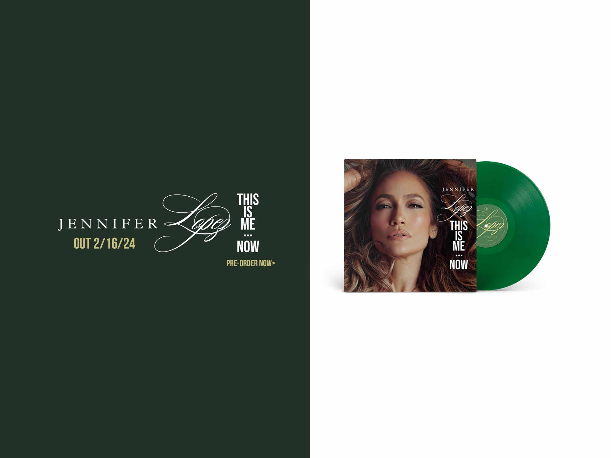 Jennifer Lopez This is Me Now Green Vinyl
