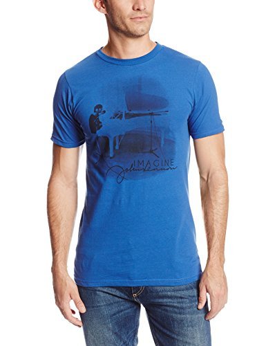 John Lennon - Zion Rootswear Men'S John Lennon Imagine (Blue) T-Shirt, Blue, Medium | Apparel