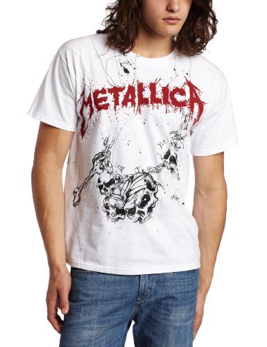 Metallica - Men'S Metallica God Wake Me T-Shirt, White, X-Large | Apparel