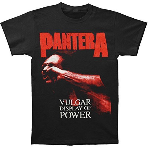 Pantera - Pantera Red Vulgar Men'S T-Shirt, Black, Large | Apparel