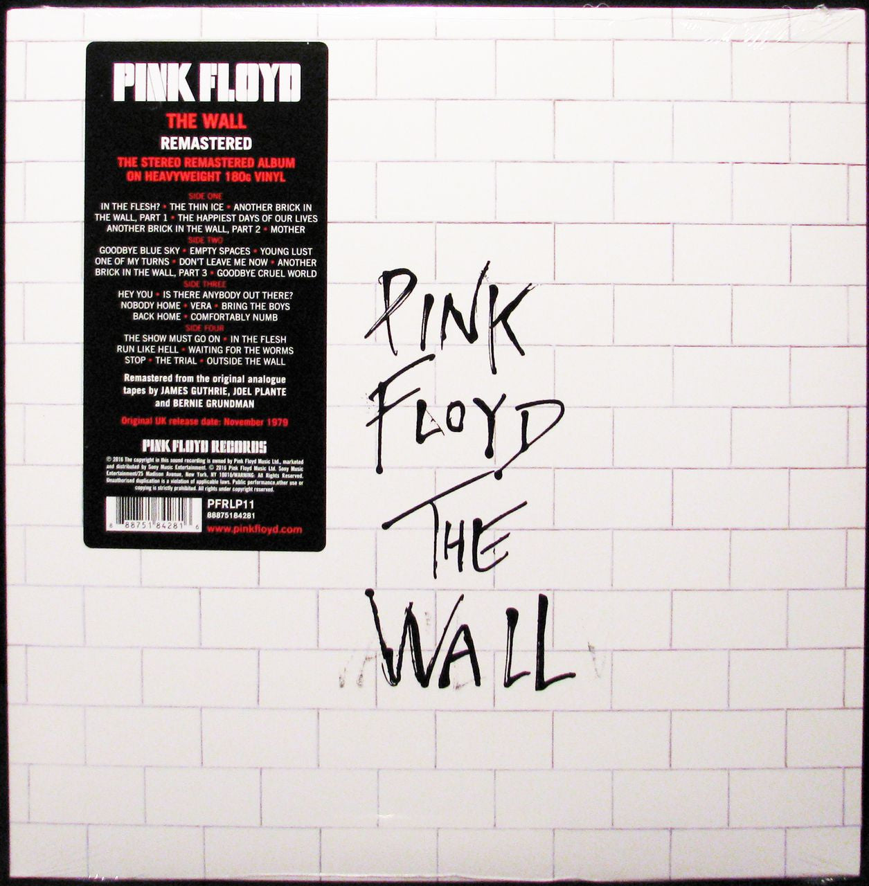 Pink Floyd | The Wall (Remastered) (180 Gram Vinyl, Gatefold LP Jacket) (2 Lp's) | Vinyl