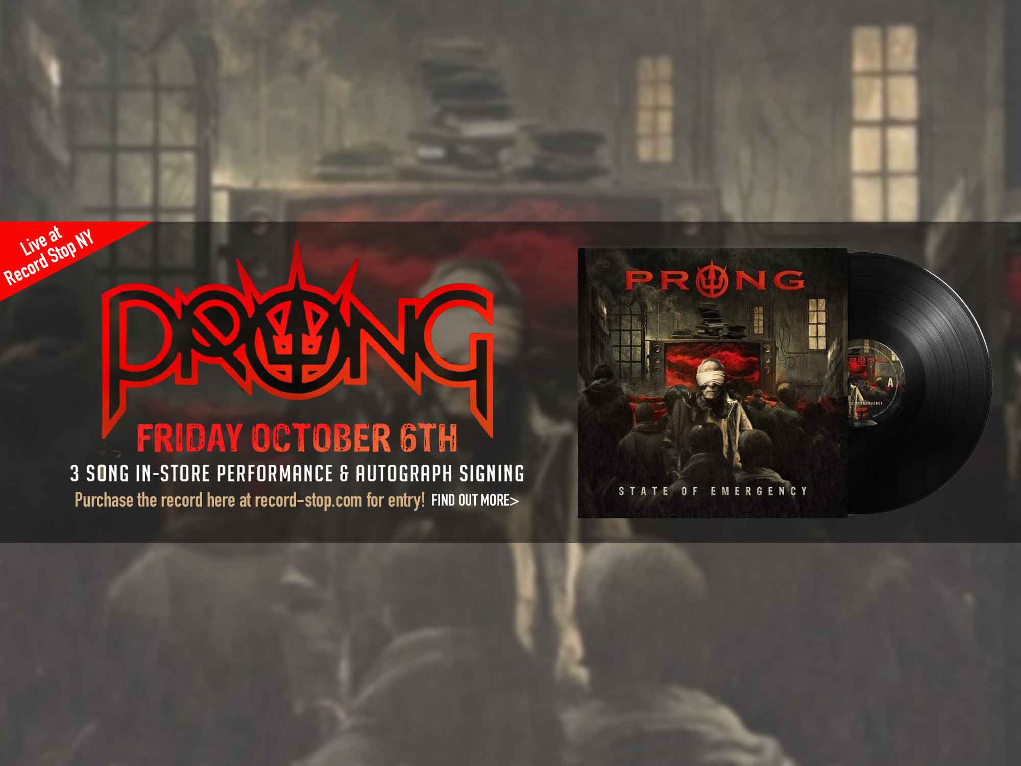 Prong State of Emergency Live at Record Stop