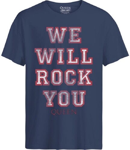 Queen We Will Rock You Blue Ss Tee 2Xl - Queen We Will Rock You Blue Ss Tee 2Xl | Apparel