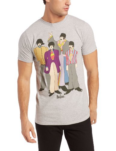 The Beatles - Men'S The Beatles Submarine T-Shirt, Light Gray, Small | Apparel