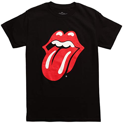 The Rolling Stones - Men'S Rolling Stones-Classic Tongue T-Shirt,Black,Medium | Apparel