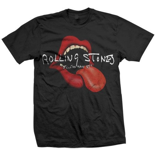 The Rolling Stones - Men'S Rolling Stones Open Mouth & Tongue T-Shirt,Black,Medium | Apparel