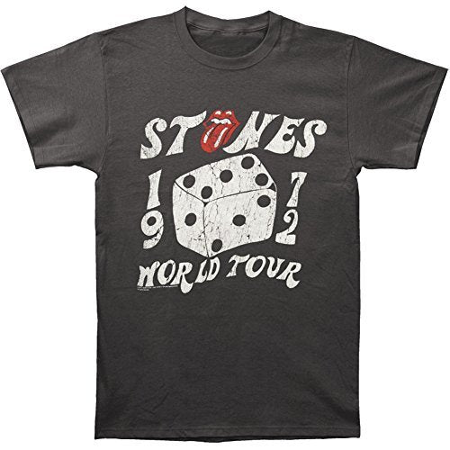 The Rolling Stones - Men'S The Rolling Stones 1972 Dice Tour T-Shirt, Black, Medium | Apparel