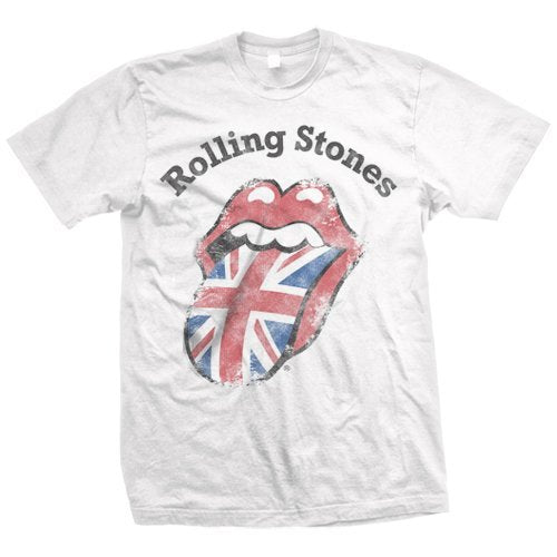 The Rolling Stones - Rolling Stones Men'S The Distressed Union Jack T-Shirt,White,Xx-Large | Apparel