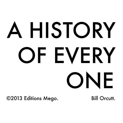 BILL ORCUTT - A History of Every One | CD