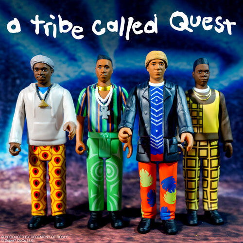 A Tribe Called Quest | Super7 - A Tribe Called Quest - ReAction Figures Wv1 - People's Instinctive Travels and the Paths of Rhythm 4-Pack (Large Item, Action Figure) | Action Figure