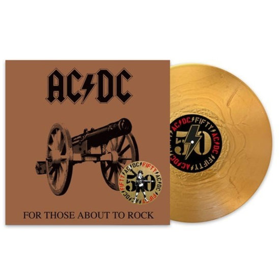 AC/DC | For Those About To Rock (50th Anniversary Edition, Gold Color Vinyl) [Import] | Vinyl