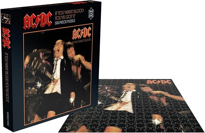 AC/DC - RockSaws - AC/DC If You Want Blood (500 Piece Jigsaw Puzzle) | Puzzle