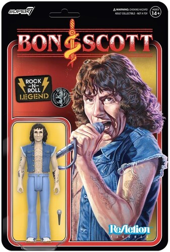 AC/DC | Super7 - Bon Scott - Reaction - Bon Scott (Collectible, Figure, Action Figure) | Action Figure