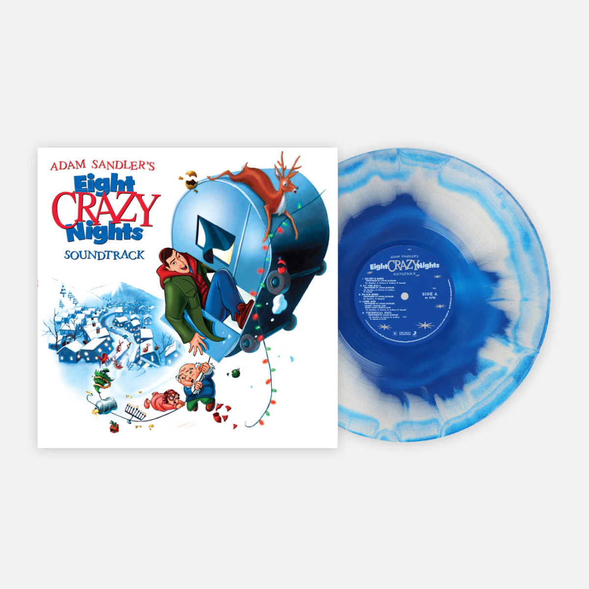 Adam Sandler | Eight Crazy Nights (Original Motion Picture Soundtrack) (Limited Edition, "Blue-In-Whitey" Colored Vinyl) | Vinyl