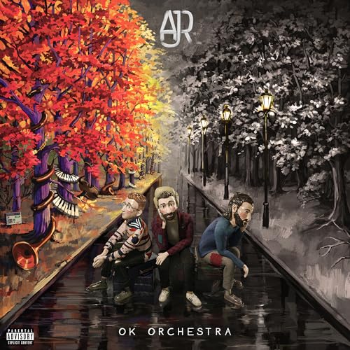 AJR - OK ORCHESTRA (Clear with Orange Splatter) | Vinyl