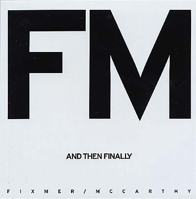 TERENCE FIXMER + DOUGLAS MCCARTHY - And Then Finally | Vinyl