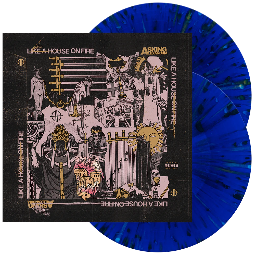 Asking Alexandria - Like A House On Fire (Indie Exclusive, Clear Vinyl, Royal Blue, Pink, Gold) (2 Lp's) | Vinyl