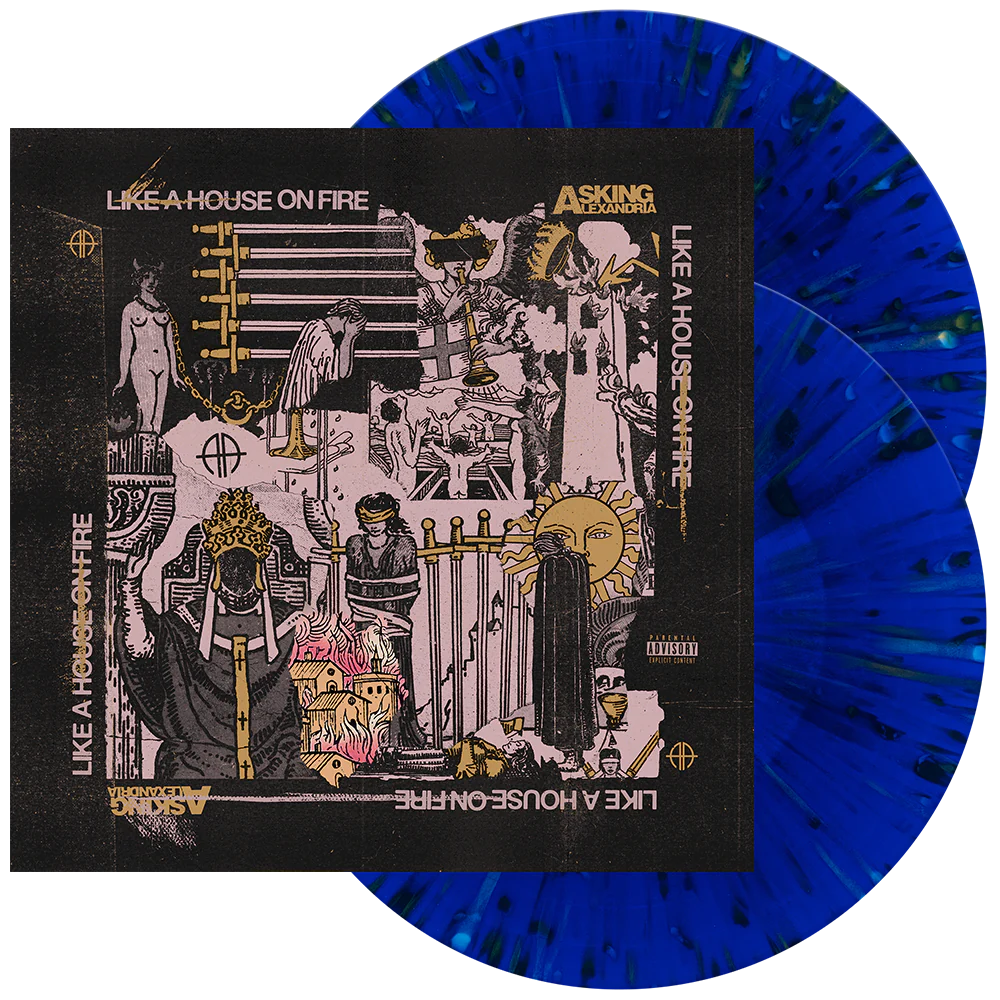 Asking Alexandria | Like A House On Fire (Indie Exclusive, Clear Vinyl, Royal Blue, Pink, Gold) (2 Lp's) | Vinyl