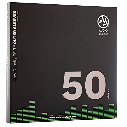 Audio Anatomy | 50X 7" PE LOW DENSITY OUTER SLEEVES (100 Micron) | Sleeves