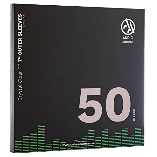 Audio Anatomy - 50X 7" PP CRYSTAL CLEAR OUTER SLEEVES (90 MICRON) | Record Sleeves