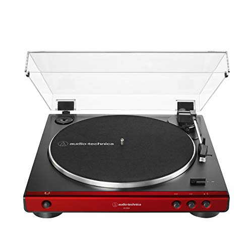 Audio-Technica | AT-LP60X-RD Fully Automatic Belt-Drive Stereo Turntable, Red | Turntables