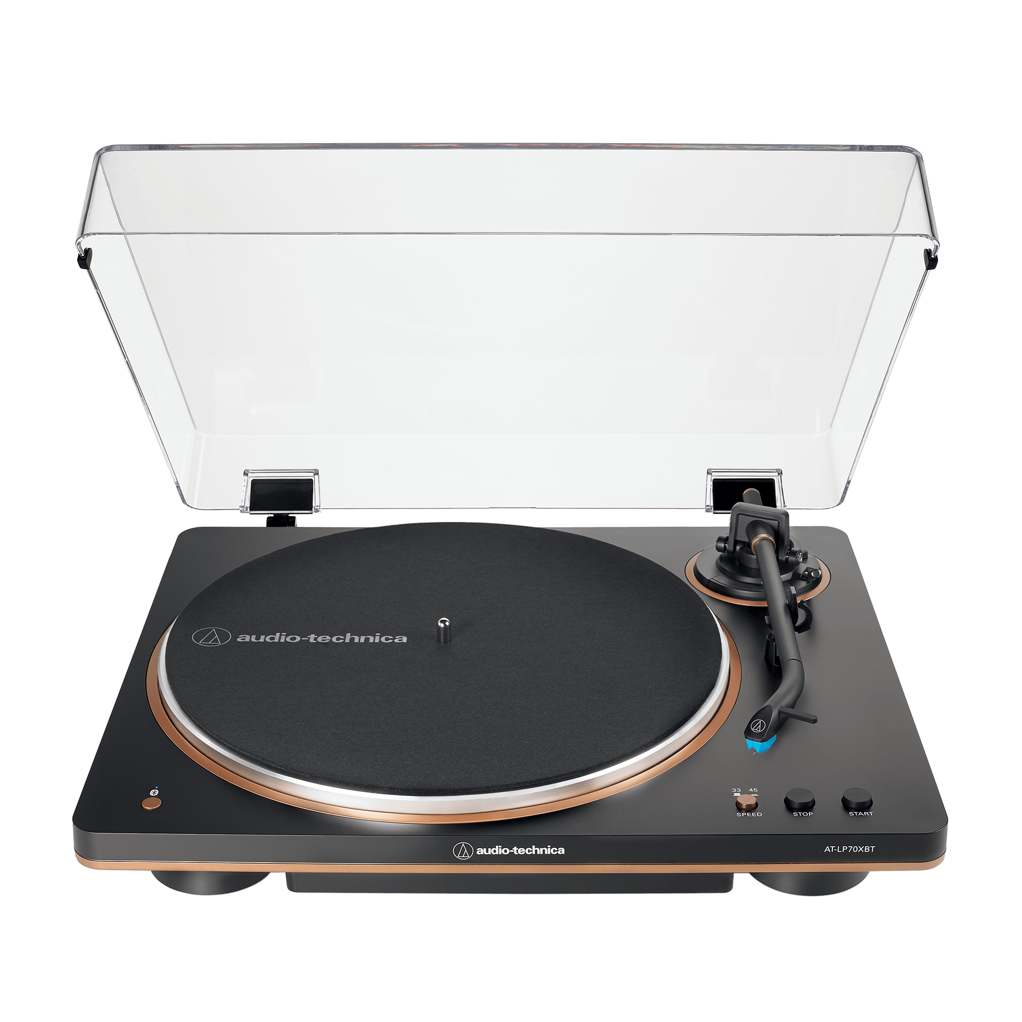 Audio Technica | AT-LP70XBT-BZ - FULLY AUTO WRLS BELT-DRIVE TT,BLK/BRONZE | Turntables