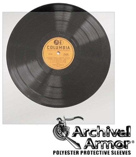 Bags Unlimited | Bags Unlimited S1010R - 10 Inch 78 RPM Record Sleeves - No Flap 10 Count (Clear) | Sleeves