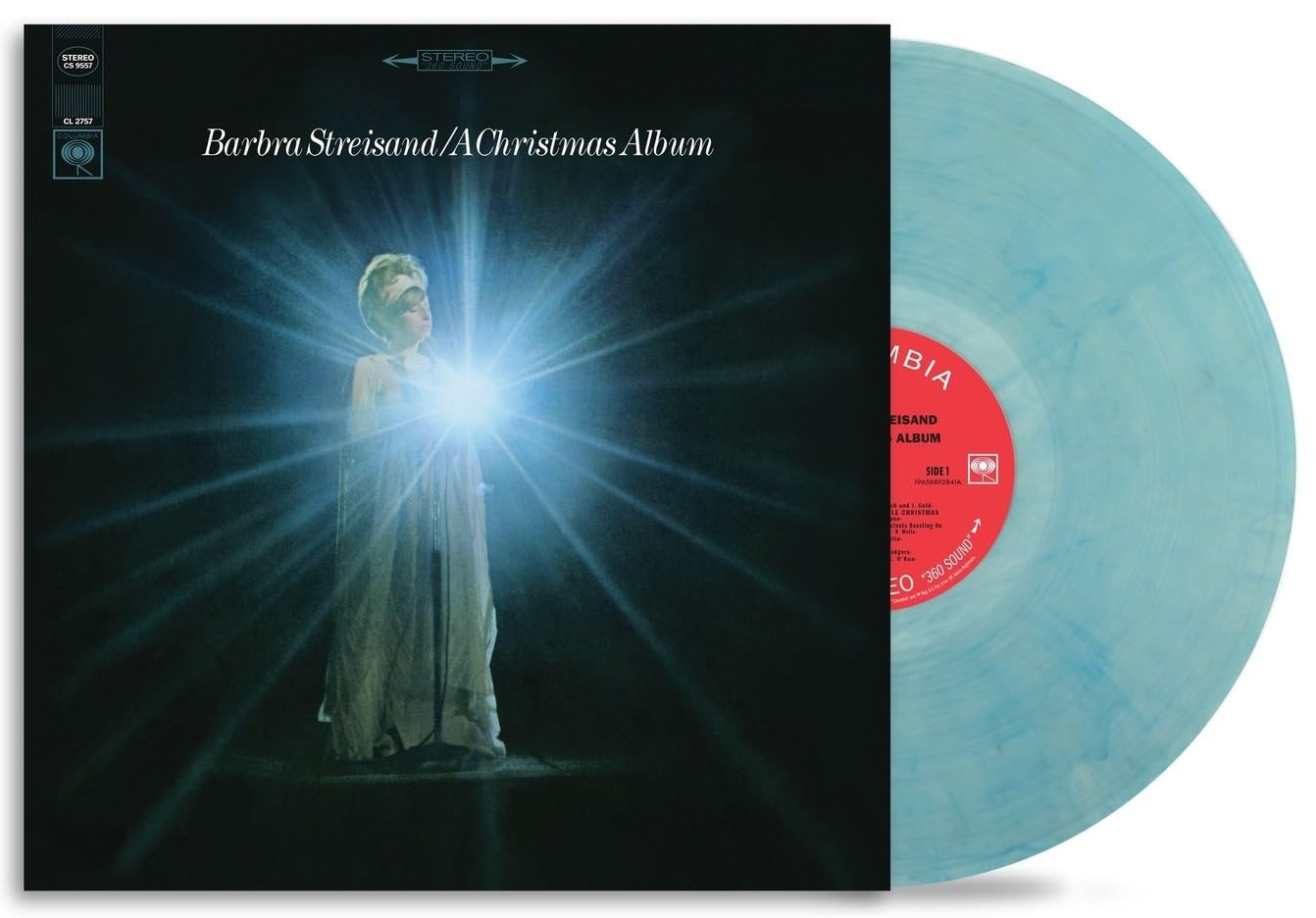 Barbra Streisand | A Christmas Album (Limited Edition, Turquoise Marble Colored Vinyl, Bonus Track, Reissue) | Vinyl