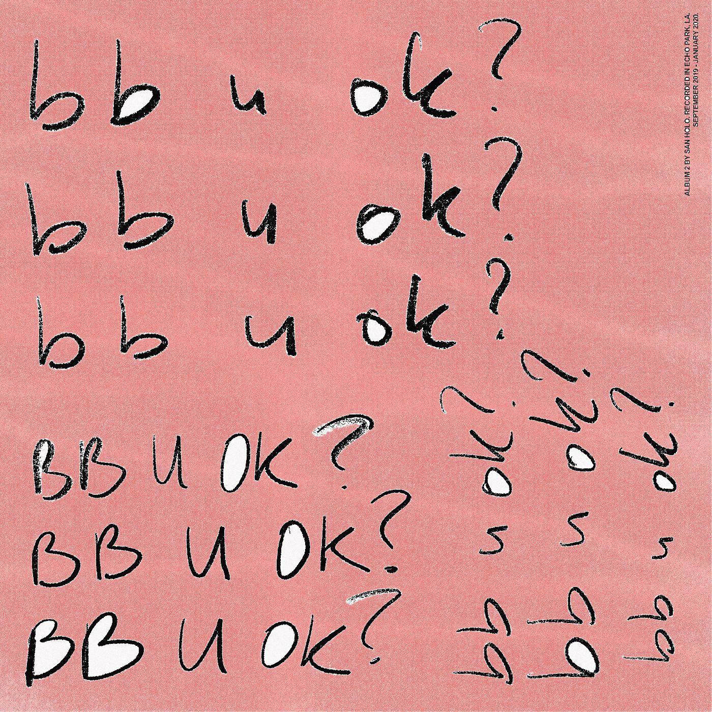 San Holo | bb u ok? (CLEAR VINYL) | Vinyl